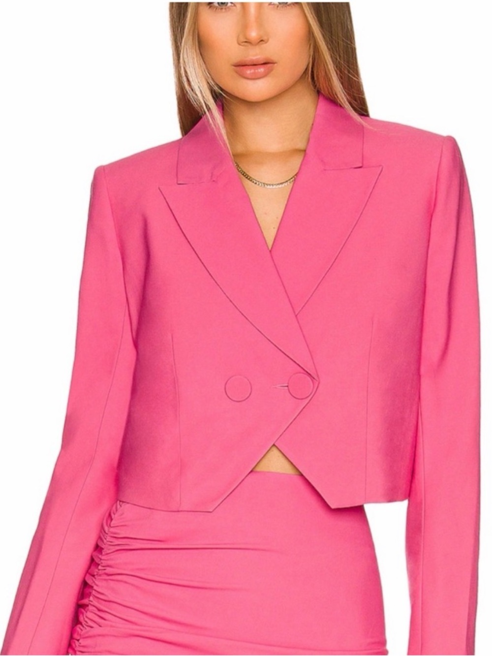 The Sei NWT Pink Cropped Blazer Jacket Size 6